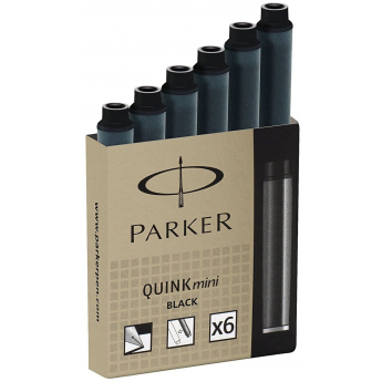 Чернильный мини картридж PARKER ДЛЯ ПЕРЬЕВОЙ РУЧКИ, ЧЕРНЫЙ Чернильный мини картридж PARKER ДЛЯ ПЕРЬЕВОЙ РУЧКИ, ЧЕРНЫЙ