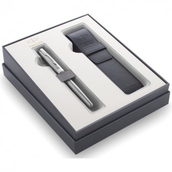 Набор PARKER SONNET GIFT 20 STAINLESS STEEL CT с перьевой ручкой и чехлом Набор PARKER SONNET GIFT 20 STAINLESS STEEL CT с перьевой ручкой и чехлом
