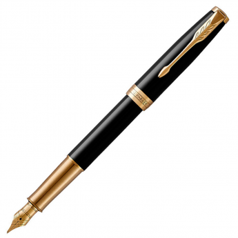 Перьевая ручка PARKER ESSENTIAL SONNET LAQUE BLACK GT F Перьевая ручка PARKER ESSENTIAL SONNET LAQUE BLACK GT F